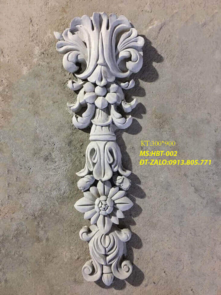 Đắp phào chỉ xi măng nhà phố 3 tầng HBT002